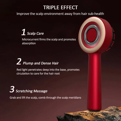Peigne de Massage Électrique – Soin Capillaire de Luxe