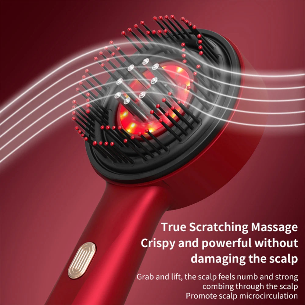 Peigne de Massage Électrique – Soin Capillaire de Luxe
